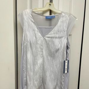 NWT Simply Vera Vera Wang sleeveless tank grey XL